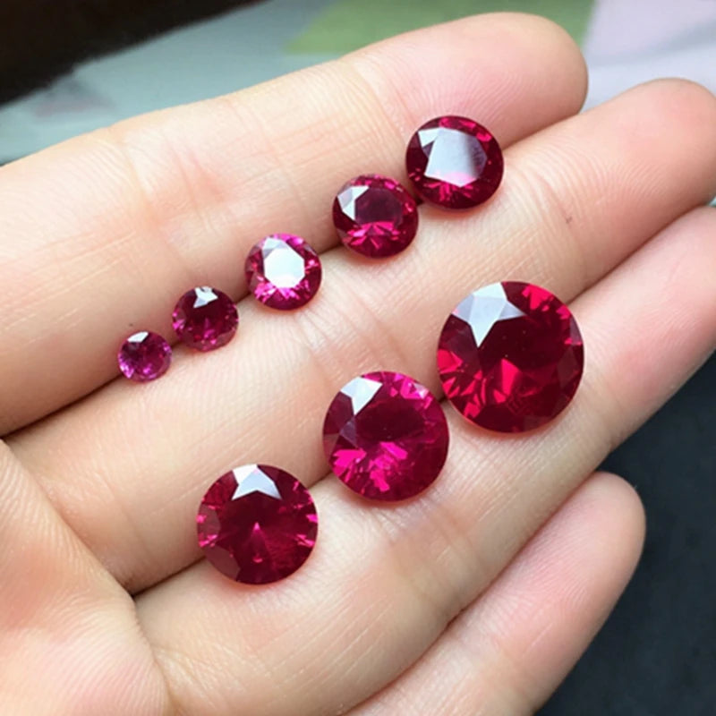 Ruby Large Cut Unheated 10.50 Cts Natural Mined 11.0mm Sri-Lanka Garnet Ruby Pigeon Red Round Cut VVS Loose Gem