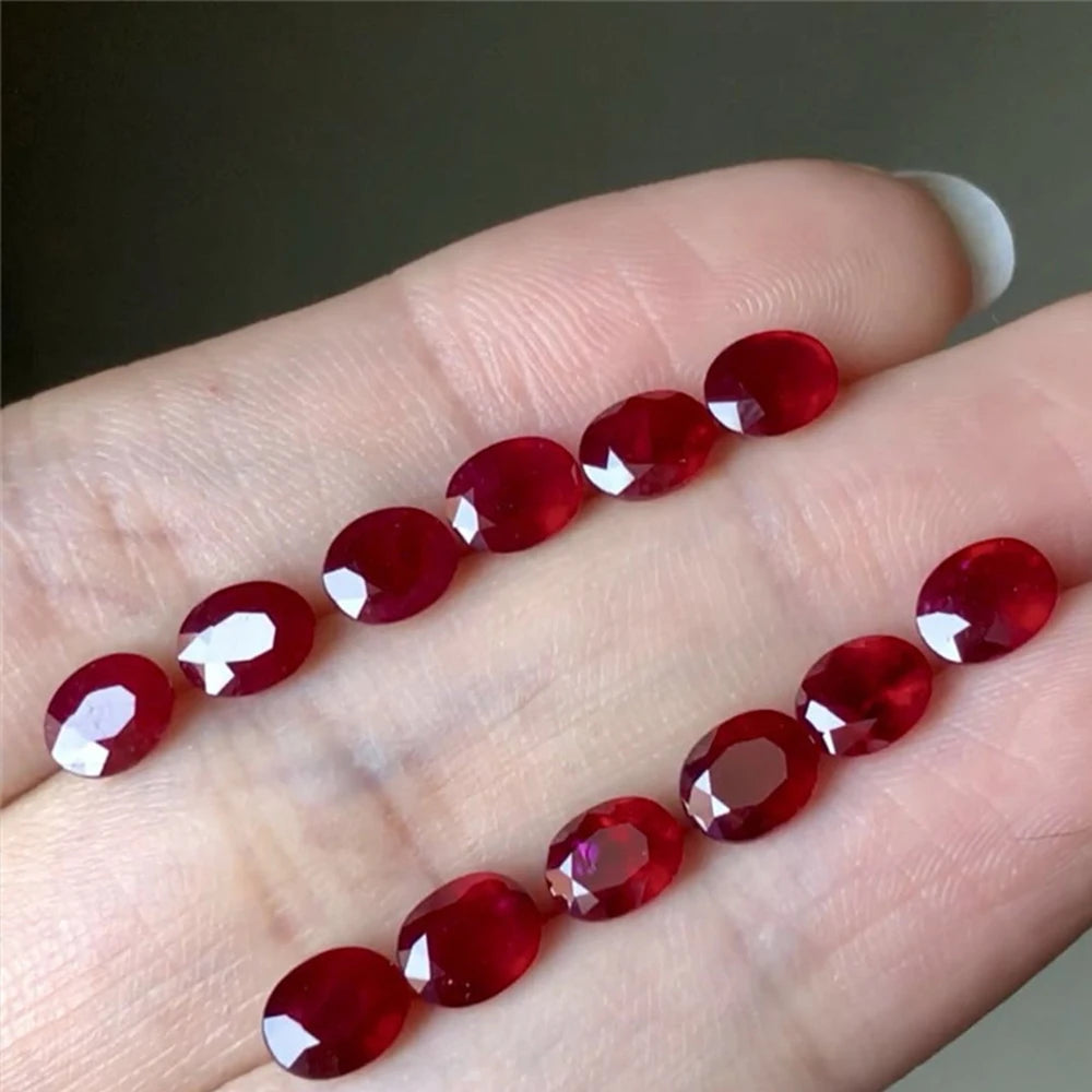 Pigeon Red gemstone unheated natural mined Sri Lankan ruby cut VVS gemstone corundum spinel loose stone