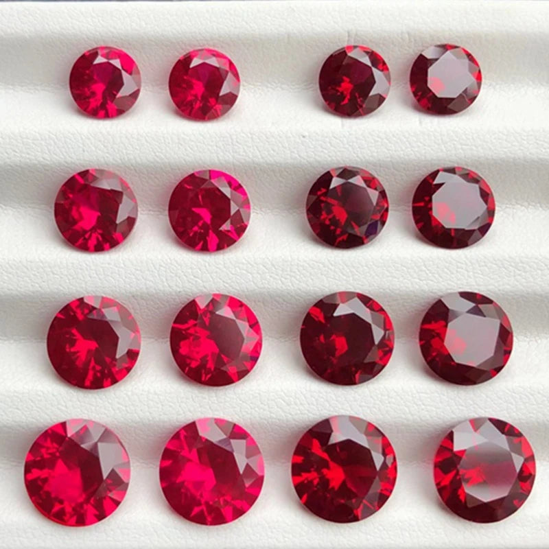 Ruby Large Cut Unheated 10.50 Cts Natural Mined 11.0mm Sri-Lanka Garnet Ruby Pigeon Red Round Cut VVS Loose Gem