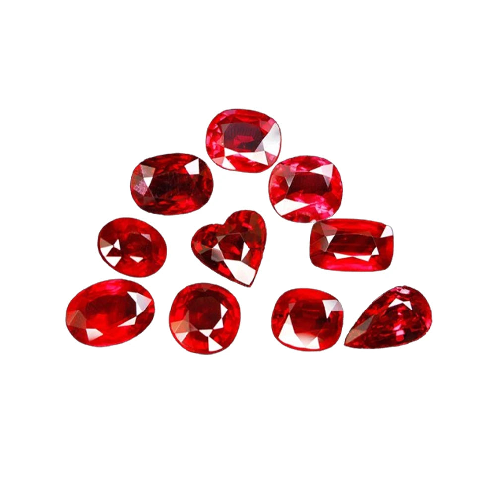 Pigeon Red gemstone unheated natural mined Sri Lankan ruby cut VVS gemstone corundum spinel loose stone