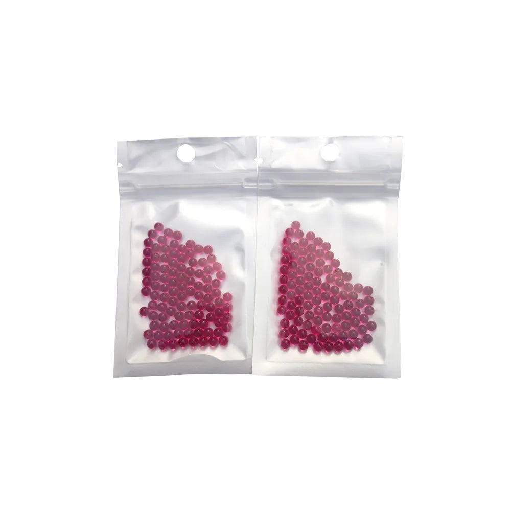 100Pcs/Pack OD 4mm Ruby Balls Made From Synthetic Corundum Gems Stone