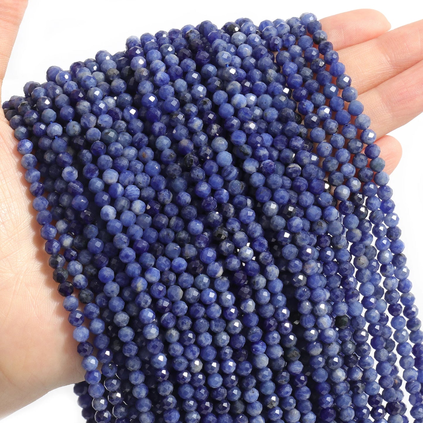 2 3 4mm 15" Natural African Emerald Bead Small Faceted Stones Round Loose Stone Beads For DIY Bracelet Necklace Jewelry Making