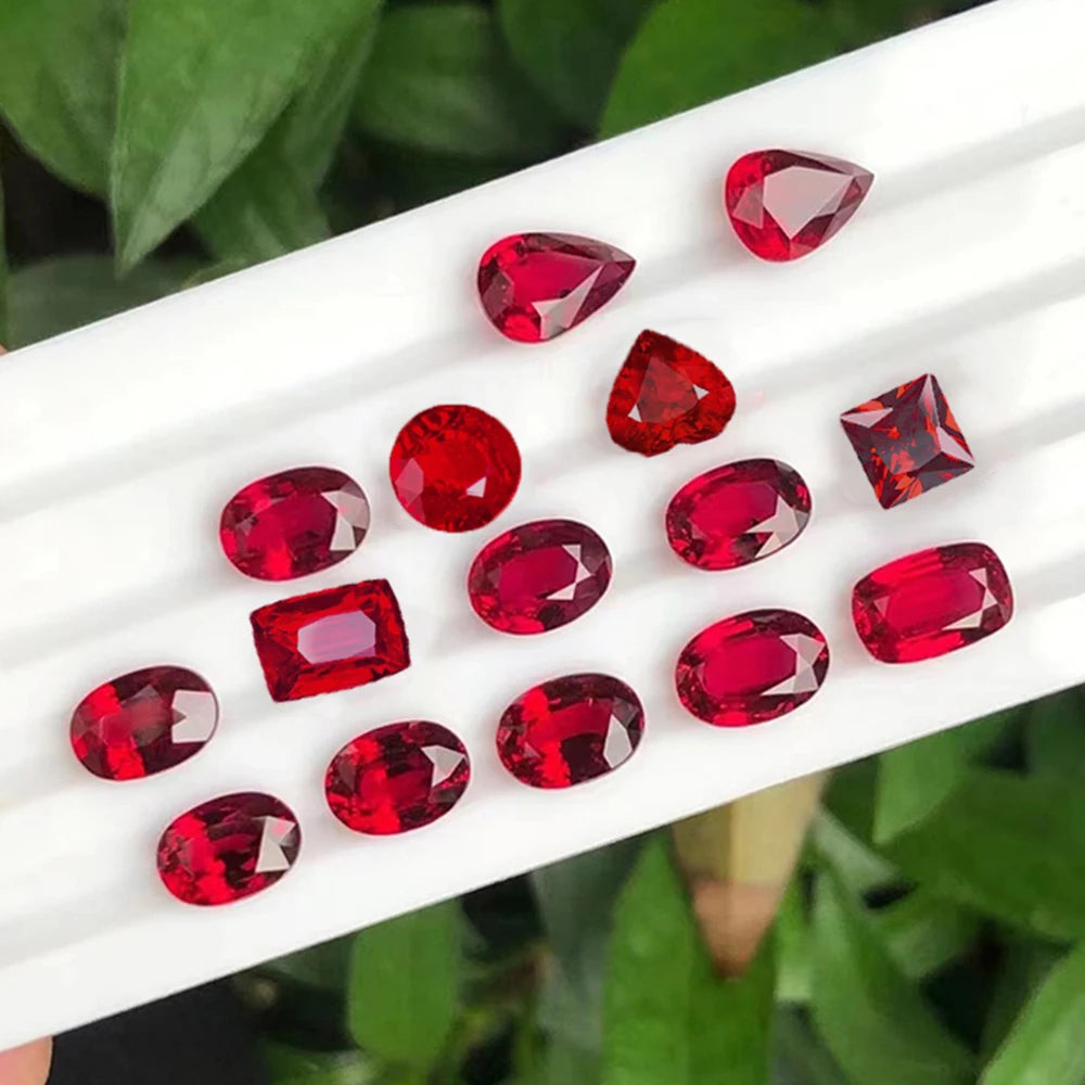 Pigeon Red gemstone unheated natural mined Sri Lankan ruby cut VVS gemstone corundum spinel loose stone