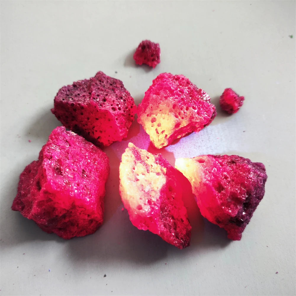 Natural Red corundum Stone Raw Stone Ruby large particles Decorative Stone Mineral Specimens Home Garden Decoration Stone