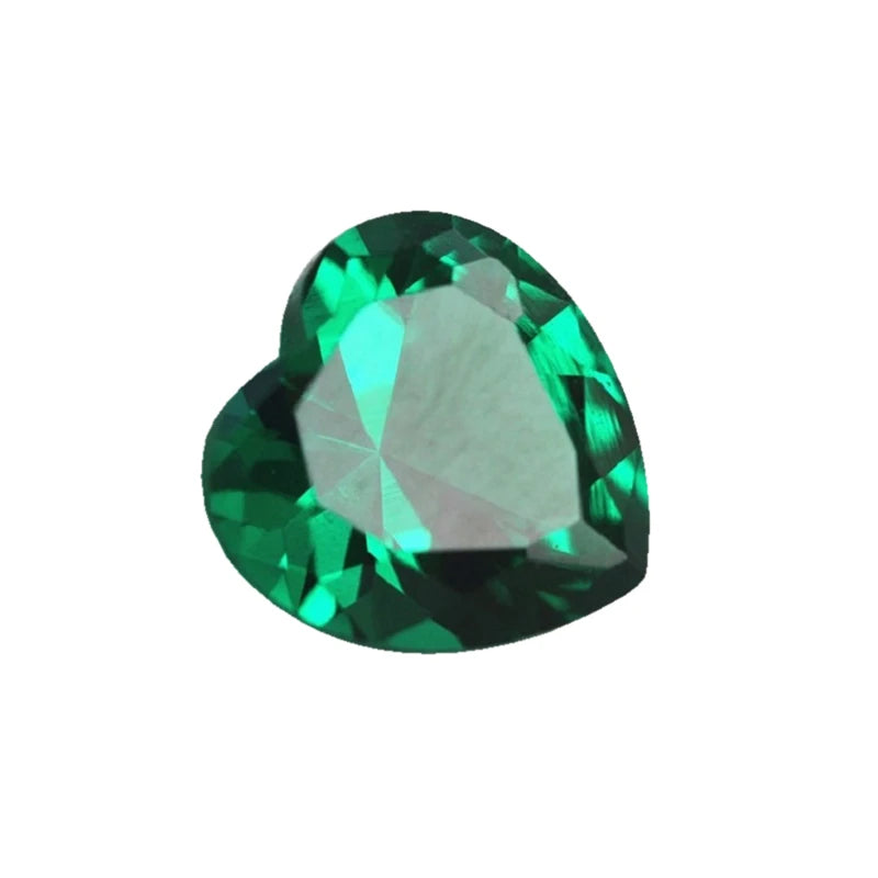 1pc Laboratory cultivation of Emerald Cultivate Gemstones Synthetic Green Emerald Used for Inlaying Bare Stones in Jewelry