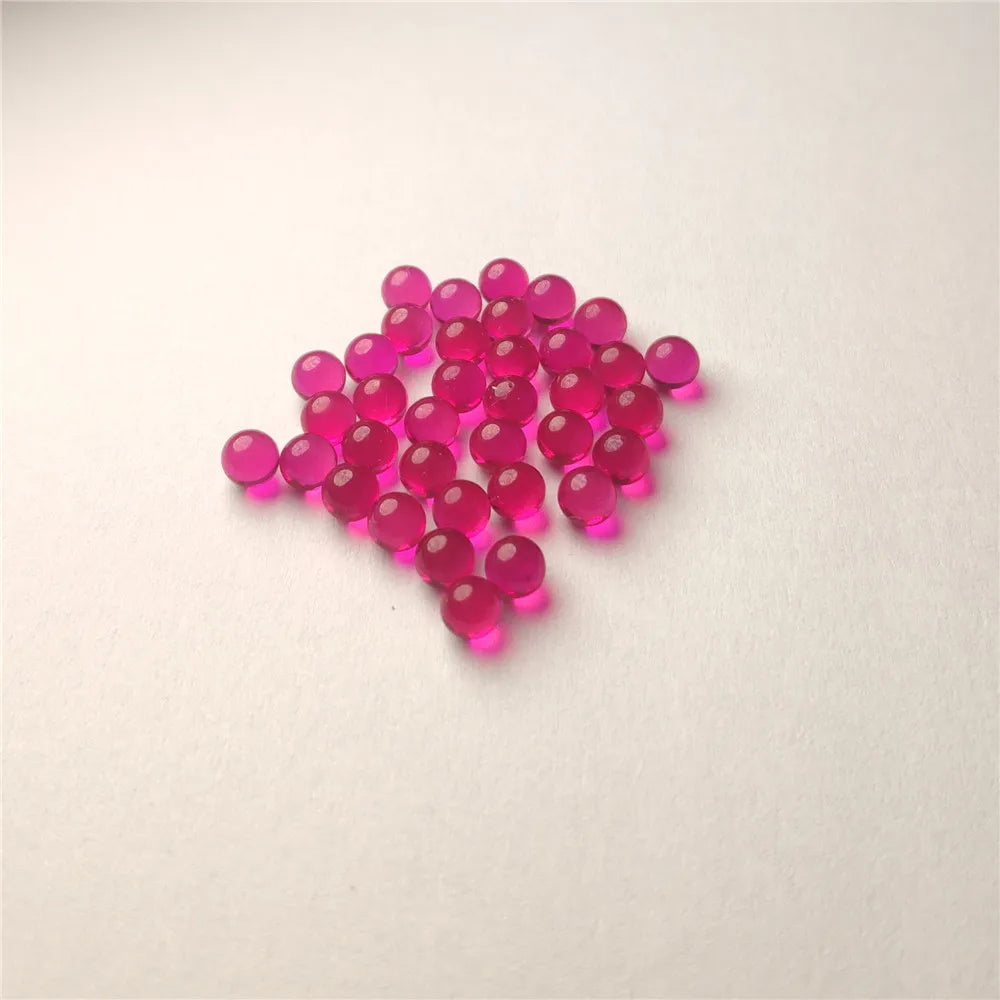 100Pcs/Pack OD 4mm Ruby Balls Made From Synthetic Corundum Gems Stone