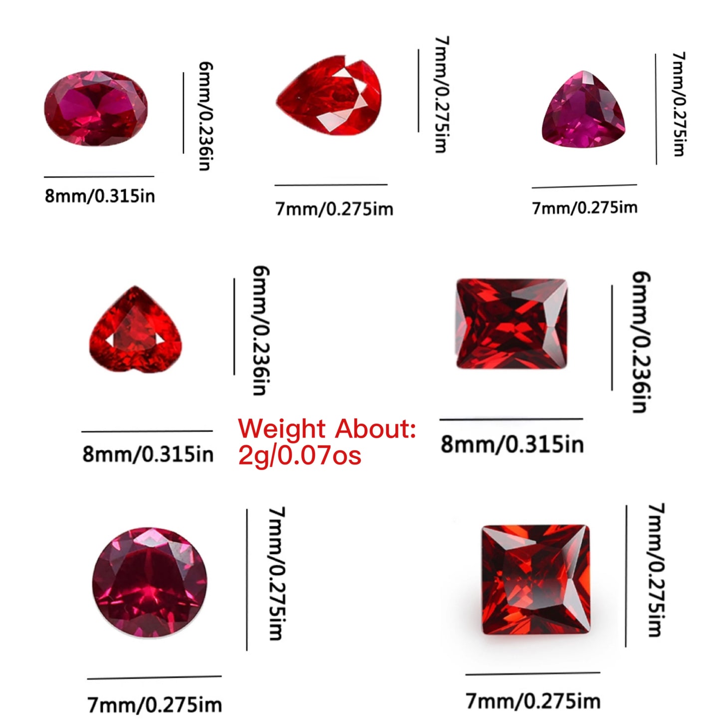 Pigeon Red gemstone unheated natural mined Sri Lankan ruby cut VVS gemstone corundum spinel loose stone