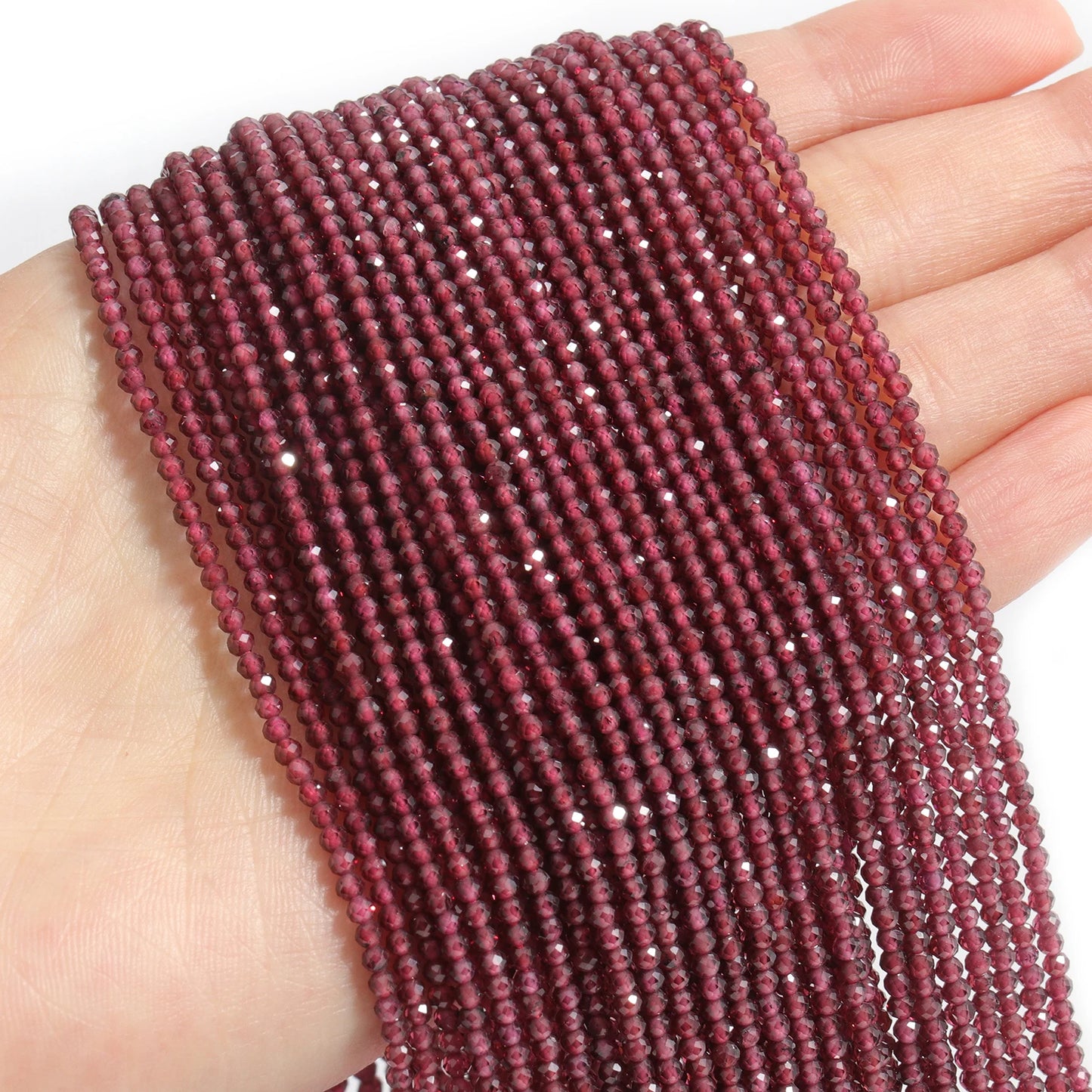 2 3 4mm 15" Natural African Emerald Bead Small Faceted Stones Round Loose Stone Beads For DIY Bracelet Necklace Jewelry Making