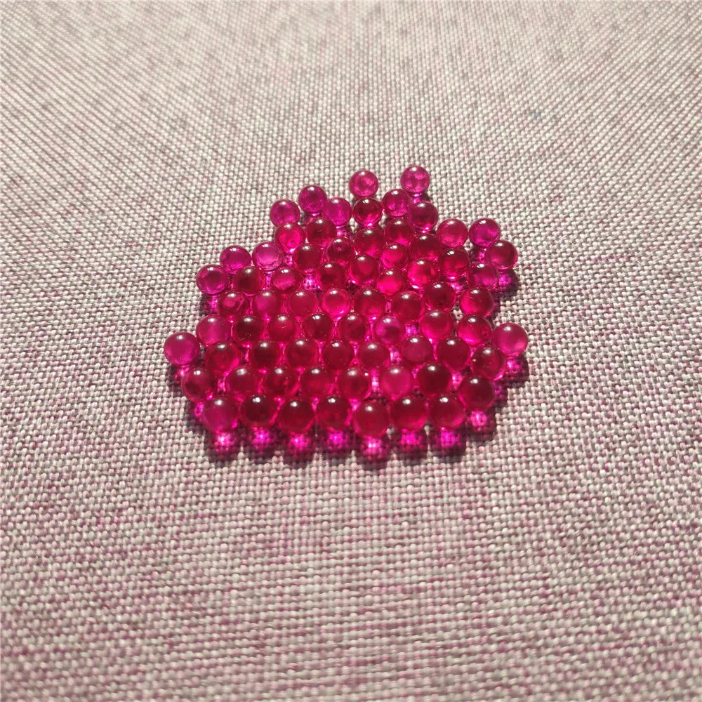 100Pcs/Pack OD 4mm Ruby Balls Made From Synthetic Corundum Gems Stone